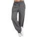 WILLBEST Womens Activewear Trousers Straight Leg Yoga Pants with Drawstring Soft Tracksuit Bottoms Gym Running Jogger Causal Work Lounge Sweatpants 970-djufh-d-grey 4XL
