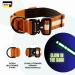 Teamwalk Premium Dog Collar | Magnetic Handle Light Strip Adjustable | Rust Red (L) 5cm | Soft & Durable with Matching Leash Available - Buy Online on SooperMarket.com