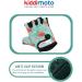 KIDDIMOTO Children's Fingerless Cycling Gloves for Boys & Girls - Floral Design - Size M (4-8 Years) - Perfect Kids Bike Gloves - Buy Online on SooperMarket.com