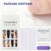 GORS Long Black Press on Nails - Colorful Coffin Fake Nails with Graffiti Note Designs | Full Cover False Nails for Women - Buy Online on SooperMarket.com