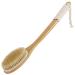 Saunnihen back brush bathing brush shower 43cm bamboo shower brush with long curved stem natural bristle body brush long shower dry brush for peel remove dead skin cellulite
