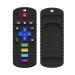 Remote-controlled biting toys biting toys for babies soft silicone baby bites early pedagogical remote-controlled baby toys baby custody tools to relieve baby black