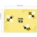Sweet As Can Bee Thank You Greeting Cards / 24 Baby Shower Note Cards With White Envelopes / 4 Adorable Honeybee Thanks Designs/Made In Canada Yello White Black - Buy Online on SooperMarket.com