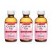 De La Cruz Castor Oil - 100% Pure Castor Oil for Hair Skin Eyelashes and Eyebrows - USP Grade 2 FL Oz (3 Glass Bottles)