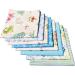 Flic-Flac 20x20 Inches Fat Quarter Cotton Quilting Fabric Bundle (8pcs Blue) - High Density Craft Printed Squares Patchwork Lint DIY Sewing - Buy Online on SooperMarket.com