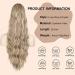 YEESHEDO Long Wavy Ponytail Hair Extension- 26 Inches Light Brown with White Highlights | Clip in Drawstring Curly Synthetic Hairpiece for Women - Buy Online on SooperMarket.com