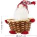 Christmas Candy Basket Table Decor Gnomes Wicker Basket for Christmas Candy Storage Jars Weaving Santa Claus Storage Basket for Christmas Decorations Red Christmas Table Decoration Christmas Storage - Buy Online on SooperMarket.com