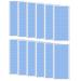 288 Pcs Hair Extension Tapes Hair Tapes for Extensions 12 Pieces Double Sided Extension Tape Replacement for Hair Extensions (4x10cm Blue)