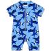 PythJooh Baby Boy Swimsuit Rash Guard Shark Print One Piece Swimwear - Blue Shark (1-2 Years) - Buy Online on SooperMarket.com
