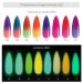 Monochrome Nail Extension Starter Set | Glow-in-the-Dark Gel & Rhinestone Glitter for Beginners - Nail Art Design #03 - Buy Online on SooperMarket.com