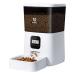 WOPET Automatic Cat Feeder,Timed Dog Feeder Pet Food Dispenser with Desiccant Bag for Dry Food,Programmable Portion Control & Voice Recorder for Small / Medium Pets White