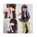 Chiffon Bow Hair Ties Set - 6 Ribbon Scrunchies for Women and Girls - Buy Online on SooperMarket.com
