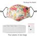 Novotel Face Mouth Cover Reusable Washable Cotton Half Cloth Face Adjustable Ear Loops Orange Flower - Buy Online on SooperMarket.com