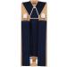 AXY Men's 35mm Wide Suspenders with 4 Strong Clips & Women's Black-Blue Variety | International Shipping - Buy Online on SooperMarket.com