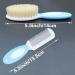 Baby Hair Brush and Comb Set - Soft Natural Bristles - Shower Gift - Blue - Buy Online on SooperMarket.com