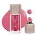 Yeweian Soft Cream Blush Makeup  Liquid Blush for Cheeks  Blendable & Buildable Creamy Dewy Blush Liquid  Lightweight  Silky Smooth Long Lasting Skin Tint Blush Stick with Cushion Applicator(Tomato Red)