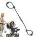Veeteah toy holder for strollers pacifier band |Multifunctional stroller toy belt high chair-food catcher toy clip adjustable pacifier and bite ring holder to the dark gray