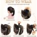 MORICHY Ponytail Extension 14Inch Synthetic Natural Wavy Ponytail Extension Hair Wrap Around Pony Tail Hair Extensions for Women Girls Black Brown Color (Brown Black) 14Inch Black Brown - Buy Online on SooperMarket.com
