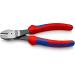 Knipex High Leverage Diagonal Cutter black atramentized with multi-component grips 180 mm (self-service card/blister) 74 02 180 SB Multi-component Grips Blue/Red 180 mm atramentized on self-service card - Buy Online on SooperMarket.com