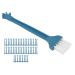 50pcs Shaving Brush Soft Bristles With PP Handle Dust Removal Small Brush Hair Clipper Cleaning Brush For Razor Scissors
