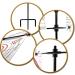 Highwild Adjustable Paper Target Stand with 8 Clips | Shooting Practice Holder for Clear Bullseye Targets - Buy Online on SooperMarket.com