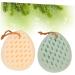 Beavorty 2pcs Face & Body Sponge Bath Scrubber Set - Exfoliating Loofah Shower Brush and Towel - Buy Online on SooperMarket.com