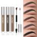 Waterproof Eyebrow Gel - Long Lasting Highly Tinted Liquid Eye Brow Makeup (Black Brown) - Buy Online on SooperMarket.com