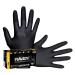 SAS Safety 66518 Raven Powder-Free Disposable Black Nitrile 6 Mil Gloves Large 100 Gloves by Weight(Pack of 1) 400