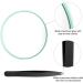 Funtopia 20X/10X Magnifying Mirror and Tweezers Kit - Compact Travel Mirror for Makeup, Eyebrow Tweezing, Blackhead & Blemish Removal - 3.5 Inch Green - Buy Online on SooperMarket.com