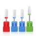 MELODYSUSIE Nail Drill Bits Set Ceramic Safety Professional 3/32 Inches Nail Bits for Filing Acrylic Nails Gel Nails Down Removing Cuticle Tools (Ceramic 4pcs)