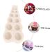 1pc Hemisphere Mold Bubble Decorations DIY Chocolate Mold Christmas Cake Mold Molde para Pastel Cake Baking Molds for Resin Chocolate Making Mold Maker Silica Gel Small Beads Round Light Grey 15.1x6.9cm - Buy Online on SooperMarket.com