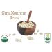 Organic Great Northern Beans  Raw  non GMO  Vegan  Bulk (10LB) Organic Great Northern Bean 10 Pound - Buy Online on SooperMarket.com