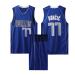 ABRTJCL children/adult basketball jersey set 2-part children/adult basketball sleeveless suit children/adult basketball jersey & basketball shorts A-77 blue 2xs (children)