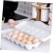 KOMBIUDA 2pcs Anti-Collision Damage Chicken Egg Tray for Refrigerator Egg Fridge Organizers re-usable Grey 30X11X6.5CM - Buy Online on SooperMarket.com