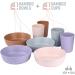 Kids Bamboo Bowls and Cup Set - Eco-Friendly 8 Piece Dishwasher Safe Kids Bowls and Cups for Healthy Meals - Buy Online on SooperMarket.com