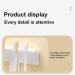 Lencyotool Self-Adhesive Toothbrush Holder | Bathroom & Kitchen Organizer for Razors Brushes & Toothpaste - White Bathroom Accessories - Buy Online on SooperMarket.com