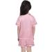 Kids Silk Pyjamas Set | Short Sleeve Satin PJs for Girls Boys | Button-Down Silky Nightwear for Children and Teens | Age 4-16 | Pink - Buy Online on SooperMarket.com