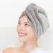 Super Absorbent Coral Fleece Hair Towel & Shower Cap Set | 2pcs Dry Hair Cap for Quick Hair Drying | Perfect Bath Accessory - Buy Online on SooperMarket.com