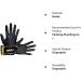SAS Safety 66518 Raven Powder-Free Disposable Black Nitrile 6 Mil Gloves Large 100 Gloves by Weight(Pack of 1) 400 - Buy Online on SooperMarket.com