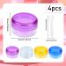 4pcs Travel Sample Pots 15g/15ml for Toiletries - Clear Round Cosmetic Containers for Women - Ideal for Lotions, Creams & Makeup - Buy Online on SooperMarket.com