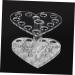 Mikinona 1pc Nail Art Penholder Nail Art Brush Holder Makeup Pen Stand Art Painting Pen Stand Manicure Pen Holder Pen Display Stand Holder No Bend Hair Clips Heart-shaped Makeup Brush 8.7x8.5cm Silver - Buy Online on SooperMarket.com