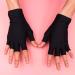 Solustre UV Protection Manicure Gloves - Anti-UV Half-Finger Nail Dryer Tools - 2 Pairs in Black for Salon & Home Use - Buy Online on SooperMarket.com