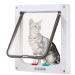 CEESC Large Cat Door (Outer Size 11" x 9.8"), 4 Way Locking Cat Door for Windows & Sliding Glass Door, Weatherproof Cat Flap Door for Cats & Doggie with Circumference  24.8" White