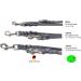 Adjustable Fat Leather Dog Leash for Small & Large Dogs - 2m Grey | Double Leash | Durable & Comfortable - Buy Online on SooperMarket.com
