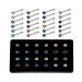 SLVIEKAE Nose Pierce Kit: Disposable Nose Piercing Gun with 24 Multicolor Studs - Buy Online on SooperMarket.com