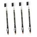 MUSISALY 4pcs Two-in-one Eyebrow Pencil Eyebrow Pencils with Pencil Sharpener Eyebrow Cosmetics Wooden Brown