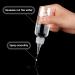 WLLHYF 2oz Applicator Bottle 6pcs Plastic Empty Squeeze Bottles Hair Color Applicator Bottle Transparent Refillable Oil Bottles for Hair Oils Liquids with Twist Top Cap and Labels - Buy Online on SooperMarket.com