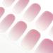 DANNI & TONI 28 Stickers Semi Cured Nail Wraps Soft Self-Adhesive Gel Nail Stickers(Aglaia) Salon-Quality Gel Nail Polish Strips Manicure Stickers Set Gradient with Light Pink Tips Aglaia a