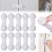 NORSON-NADISHA 10PCS Plastic Cupboard Locks for Children Child Wardrobe Locks for Cabinets Drawers Fridge Door Adhesive Locks for Kids Baby Safety Locks for Kitchen Furniture