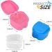 Denture Box Retainer Case Denture Storage Bath Box Denture Holder Box Cleaning Box Lightweight and Portable Cleaning Box with Filter (M Blue) M Blue - Buy Online on SooperMarket.com